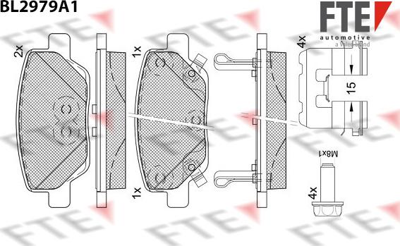 FTE BL2979A1 - Komplet Pločica, disk-kočnica www.molydon.hr