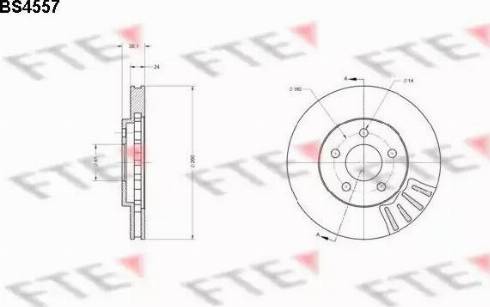 FTE BS4557 - Kočioni disk www.molydon.hr