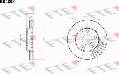 FTE BS4808 - Kočioni disk www.molydon.hr