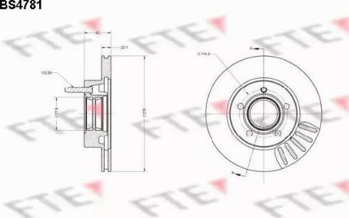 FTE BS4781 - Kočioni disk www.molydon.hr