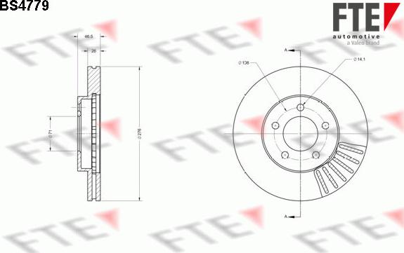 FTE BS4779 - Kočioni disk www.molydon.hr