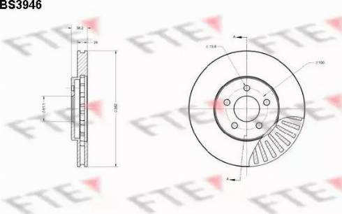 FTE BS3946 - Kočioni disk www.molydon.hr