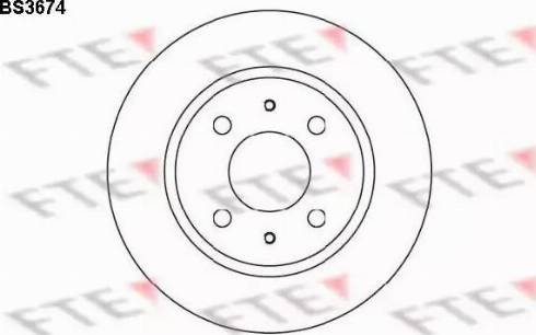 FTE BS3674 - Kočioni disk www.molydon.hr