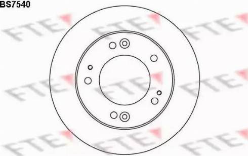 FTE BS7540 - Kočioni disk www.molydon.hr