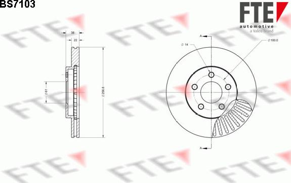 FTE BS7103 - Kočioni disk www.molydon.hr