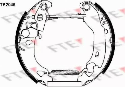 FTE TK2046 - Komplet kočnica, bubanj kočnice www.molydon.hr