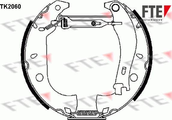 FTE TK2060 - Komplet kočnica, bubanj kočnice www.molydon.hr