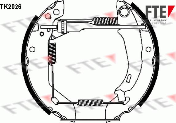 FTE TK2026 - Komplet kočnica, bubanj kočnice www.molydon.hr