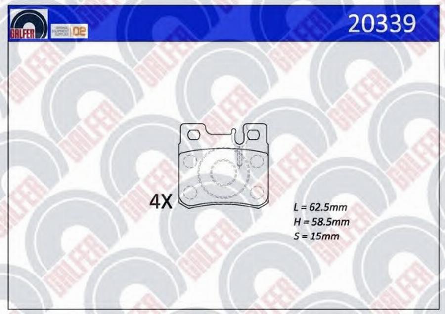 Galfer 20339 - Komplet Pločica, disk-kočnica www.molydon.hr