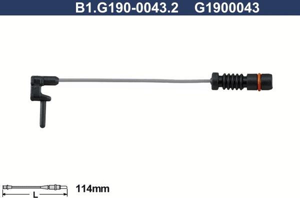 Galfer B1.G190-0043.2 - Signalni kontakt, trosenje kočione plocice www.molydon.hr