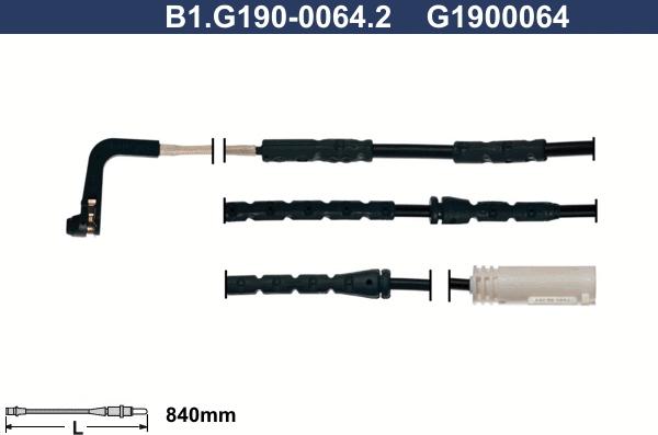 Galfer B1.G190-0064.2 - Signalni kontakt, trosenje kočione plocice www.molydon.hr