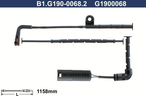 Galfer B1.G190-0068.2 - Signalni kontakt, trosenje kočione plocice www.molydon.hr