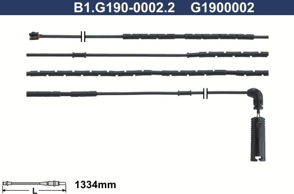 Galfer B1.G190-0002.2 - Signalni kontakt, trosenje kočione plocice www.molydon.hr