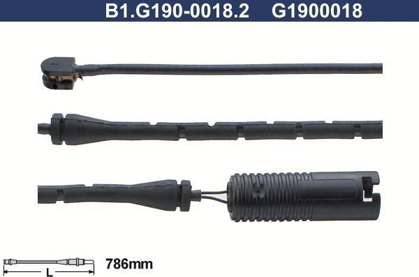 Galfer B1.G190-0018.2 - Signalni kontakt, trosenje kočione plocice www.molydon.hr