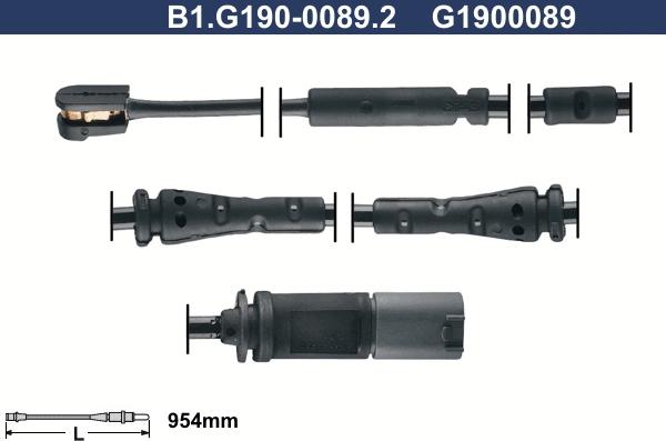 Galfer B1.G190-0089.2 - Signalni kontakt, trosenje kočione plocice www.molydon.hr