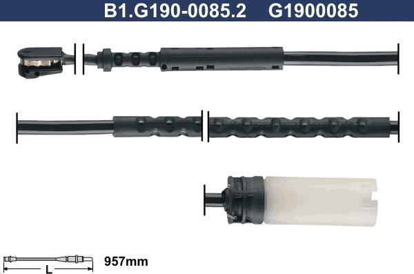 Galfer B1.G190-0085.2 - Signalni kontakt, trosenje kočione plocice www.molydon.hr