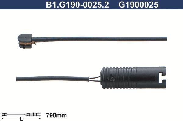 Galfer B1.G190-0025.2 - Signalni kontakt, trosenje kočione plocice www.molydon.hr