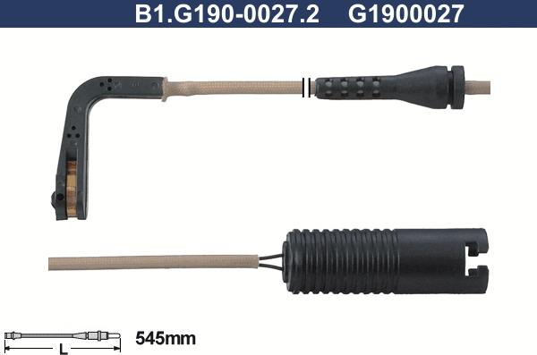 Galfer B1.G190-0027.2 - Signalni kontakt, trosenje kočione plocice www.molydon.hr