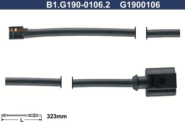 Galfer B1.G190-0106.2 - Signalni kontakt, trosenje kočione plocice www.molydon.hr