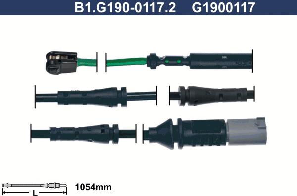 Galfer B1.G190-0117.2 - Signalni kontakt, trosenje kočione plocice www.molydon.hr