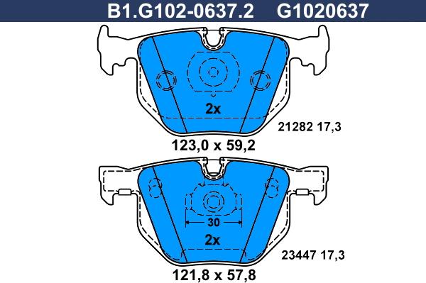 Galfer B1.G102-0637.2 - Komplet Pločica, disk-kočnica www.molydon.hr