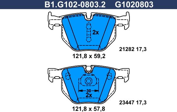 Galfer B1.G102-0803.2 - Komplet Pločica, disk-kočnica www.molydon.hr