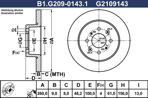 Galfer B1.G209-0143.1 - Kočioni disk www.molydon.hr