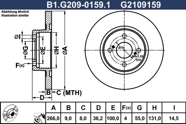 Galfer B1.G209-0159.1 - Kočioni disk www.molydon.hr