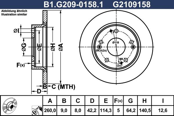 Galfer B1.G209-0158.1 - Kočioni disk www.molydon.hr