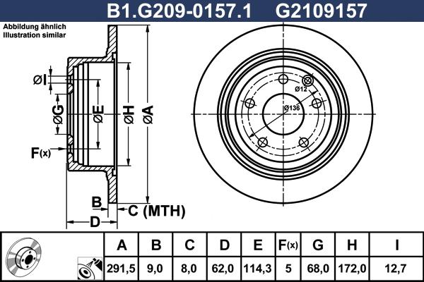 Galfer B1.G209-0157.1 - Kočioni disk www.molydon.hr