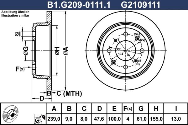 Galfer B1.G209-0111.1 - Kočioni disk www.molydon.hr