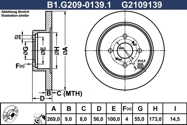 Galfer B1.G209-0139.1 - Kočioni disk www.molydon.hr