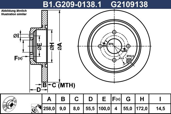 Galfer B1.G209-0138.1 - Kočioni disk www.molydon.hr