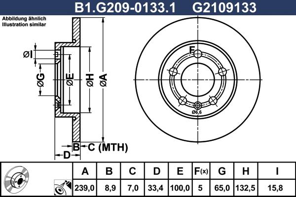 Galfer B1.G209-0133.1 - Kočioni disk www.molydon.hr