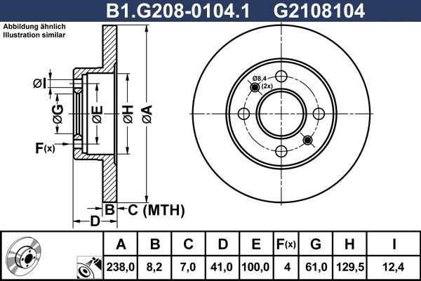 Galfer B1.G208-0104.1 - Kočioni disk www.molydon.hr