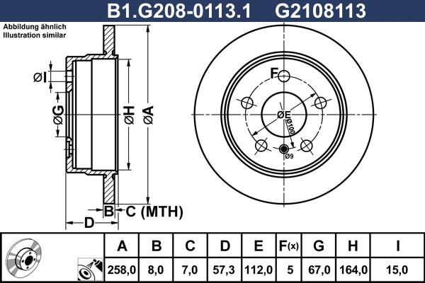 Galfer B1.G208-0113.1 - Kočioni disk www.molydon.hr