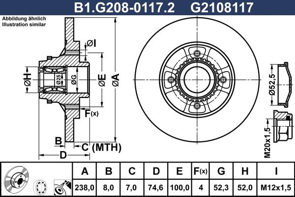 Galfer B1.G208-0117.2 - Kočioni disk www.molydon.hr