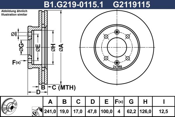 Galfer B1.G219-0115.1 - Kočioni disk www.molydon.hr