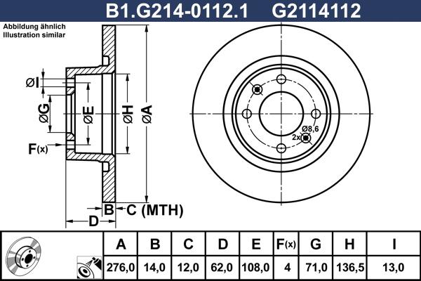 Galfer B1.G214-0112.1 - Kočioni disk www.molydon.hr