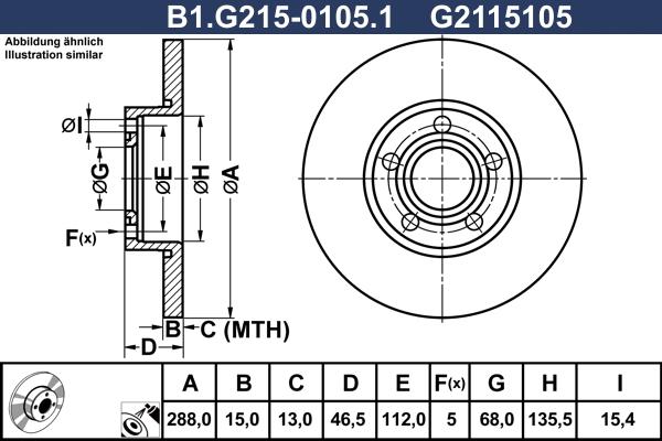 Galfer B1.G215-0105.1 - Kočioni disk www.molydon.hr