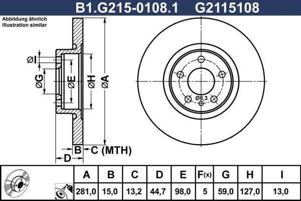 Galfer B1.G215-0108.1 - Kočioni disk www.molydon.hr