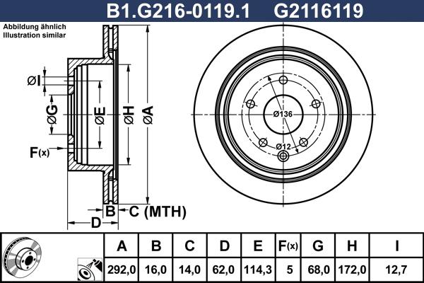 Galfer B1.G216-0119.1 - Kočioni disk www.molydon.hr