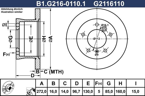 Galfer B1.G216-0110.1 - Kočioni disk www.molydon.hr