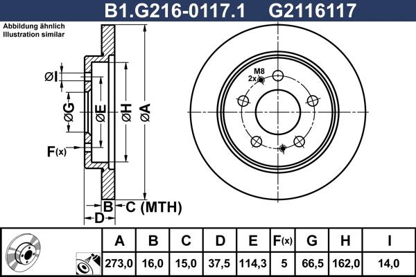 Galfer B1.G216-0117.1 - Kočioni disk www.molydon.hr