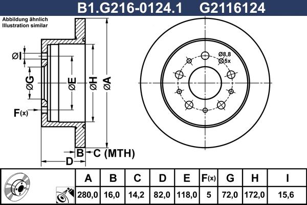 Galfer B1.G216-0124.1 - Kočioni disk www.molydon.hr