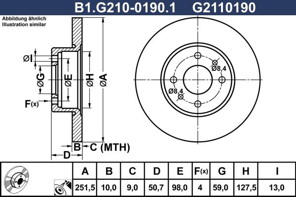 Galfer B1.G210-0190.1 - Kočioni disk www.molydon.hr