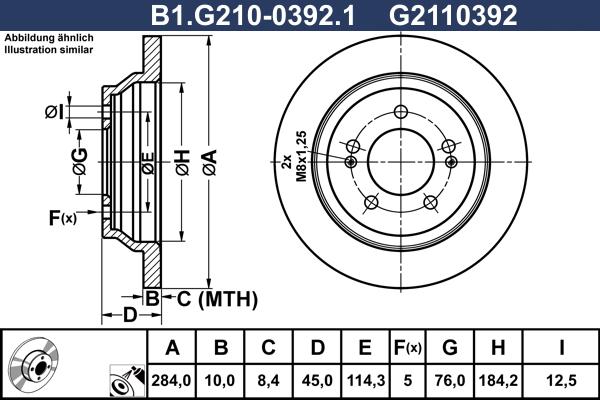 Galfer B1.G210-0392.1 - Kočioni disk www.molydon.hr