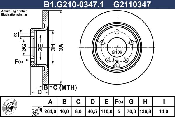 Galfer B1.G210-0347.1 - Kočioni disk www.molydon.hr