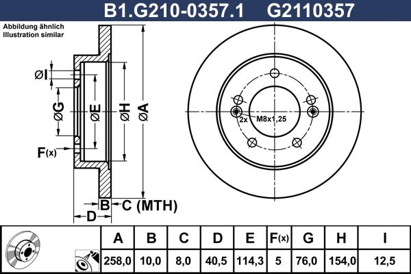 Galfer B1.G210-0357.1 - Kočioni disk www.molydon.hr