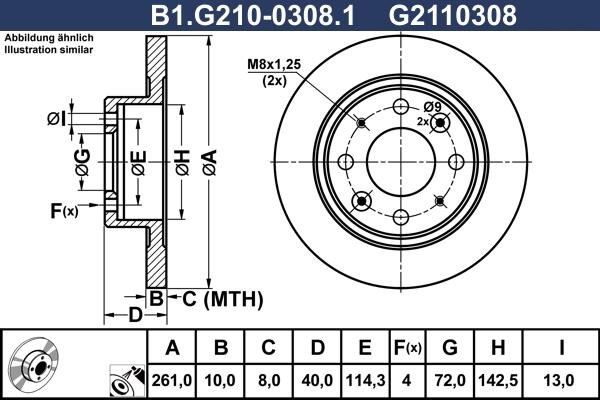 Galfer B1.G210-0308.1 - Kočioni disk www.molydon.hr